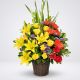 Canasta con flores mixtas premium de colores – Flores Medellín